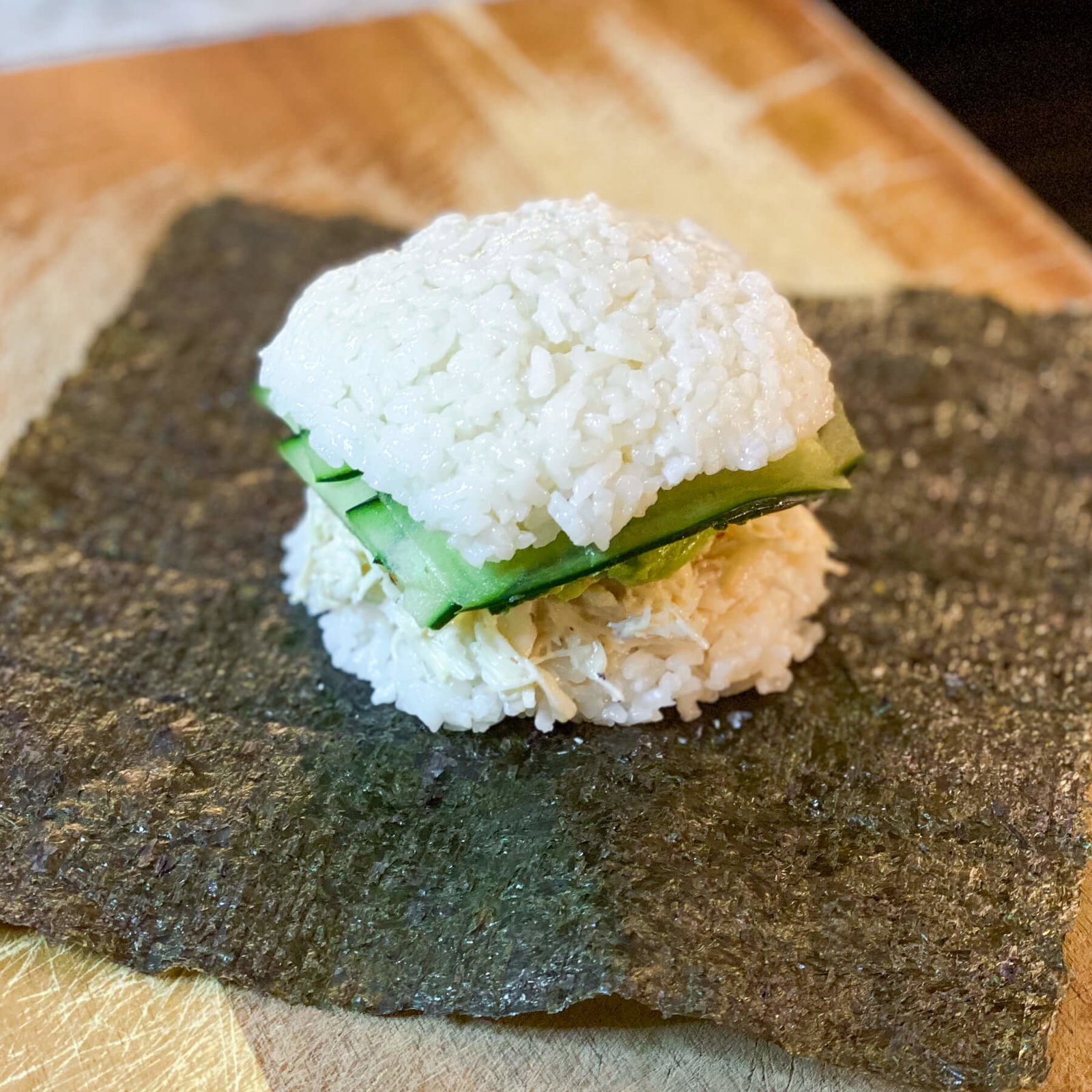 Dungeness Crab Onigirazu (Japanese Rice Sandwich) — photo 5