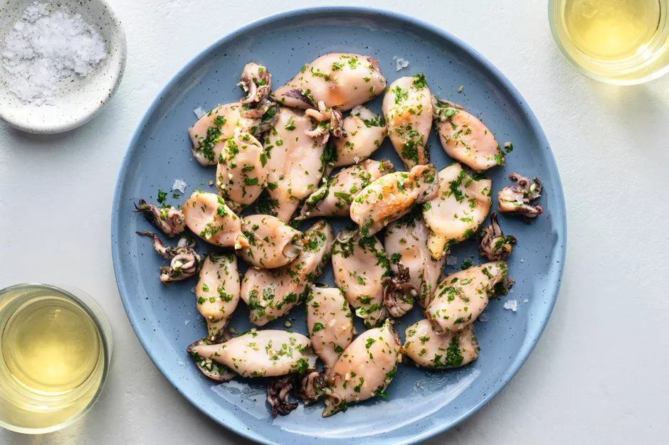 Seared Baby Squid With Parsley and Garlic (French Calamari)