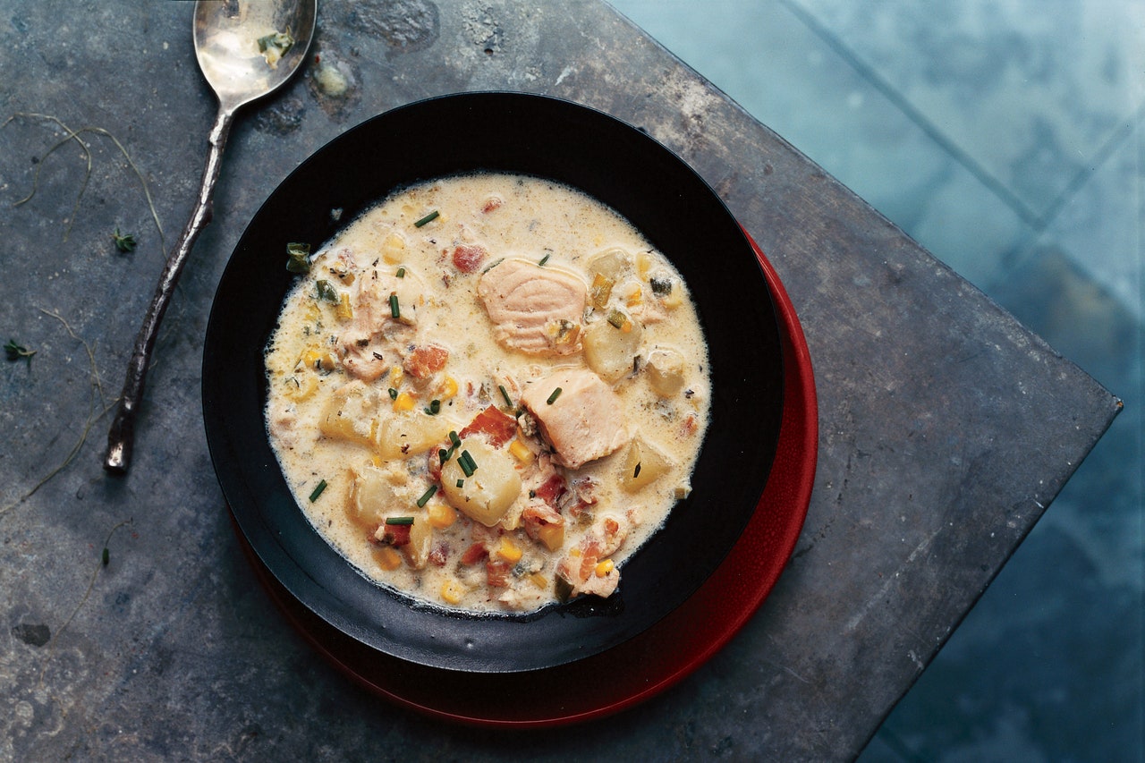 Bowl of Salmon Chowder
