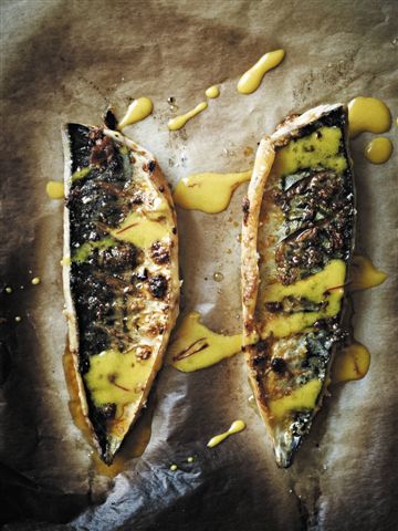 Roasted Mackerel with Garlic and Paprika