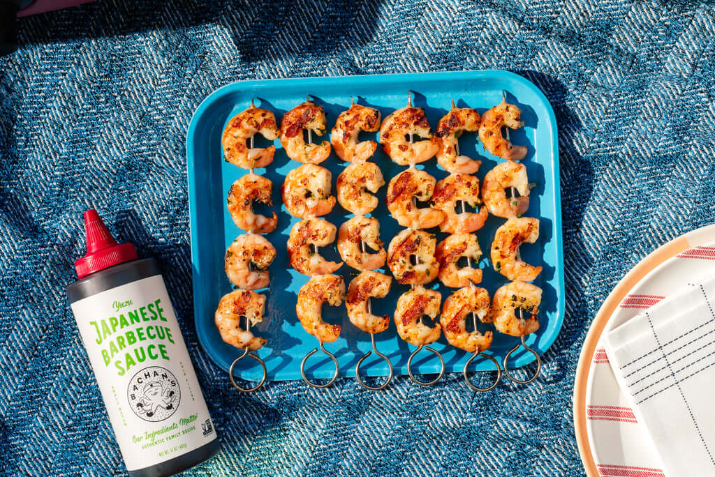 Yuzu Grilled Shrimp Skewers
