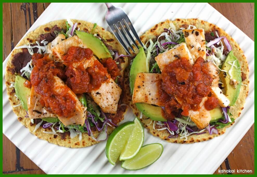 Tangy Grilled (Opah) Fish Tostadas
